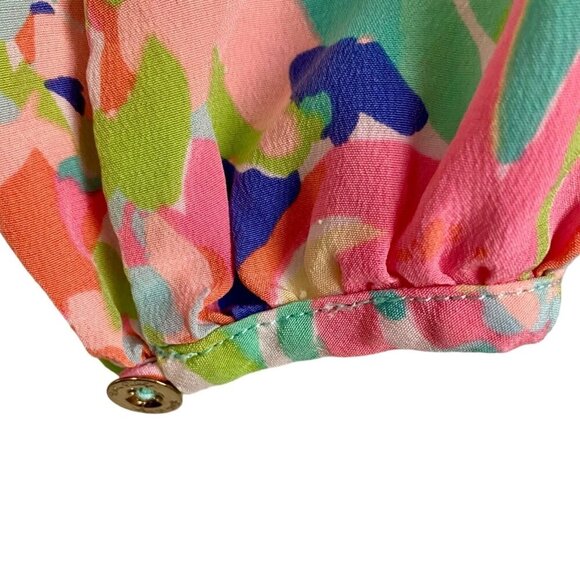 Lilly Pulitzer Colorful Long Sleeve Silk Women's XS - Picture 9 of 13